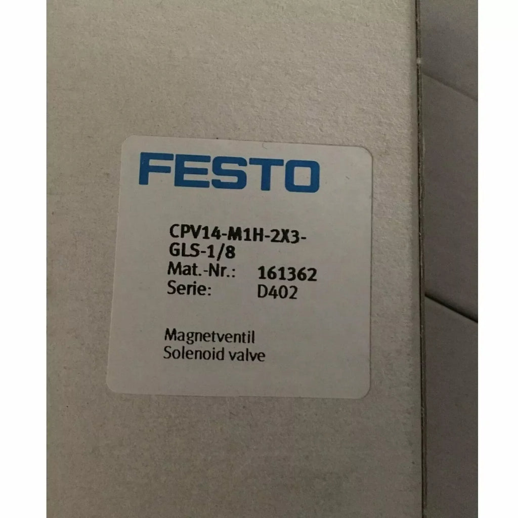 Festo CPV14-M1H-2X3-GLS-1/8 161362 Pneumatic Solenoid Valve - ZYYKZ Test Equipment