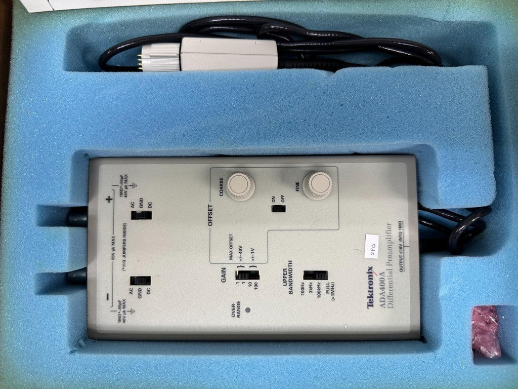 Tektronix ADA400A High-Precision Differential Preamplifier - ZYYKZ Test Equipment
