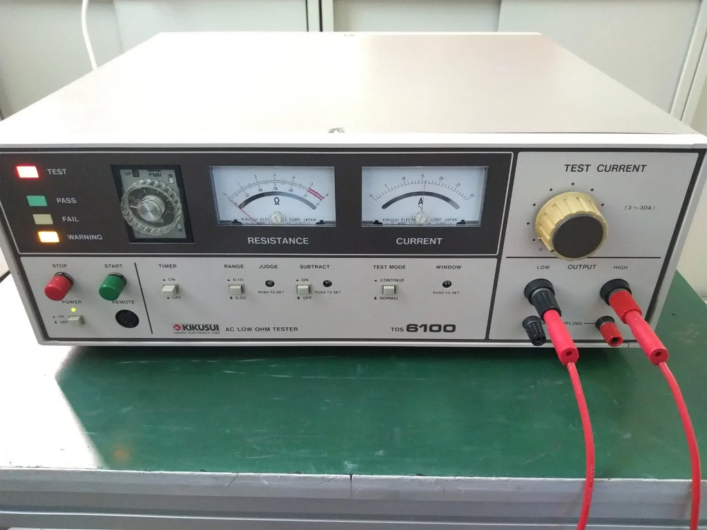 KIKUSUI TOS6100 AC Low Ohm Tester – Precision Low Resistance Measurement - ZYYKZ Test Equipment