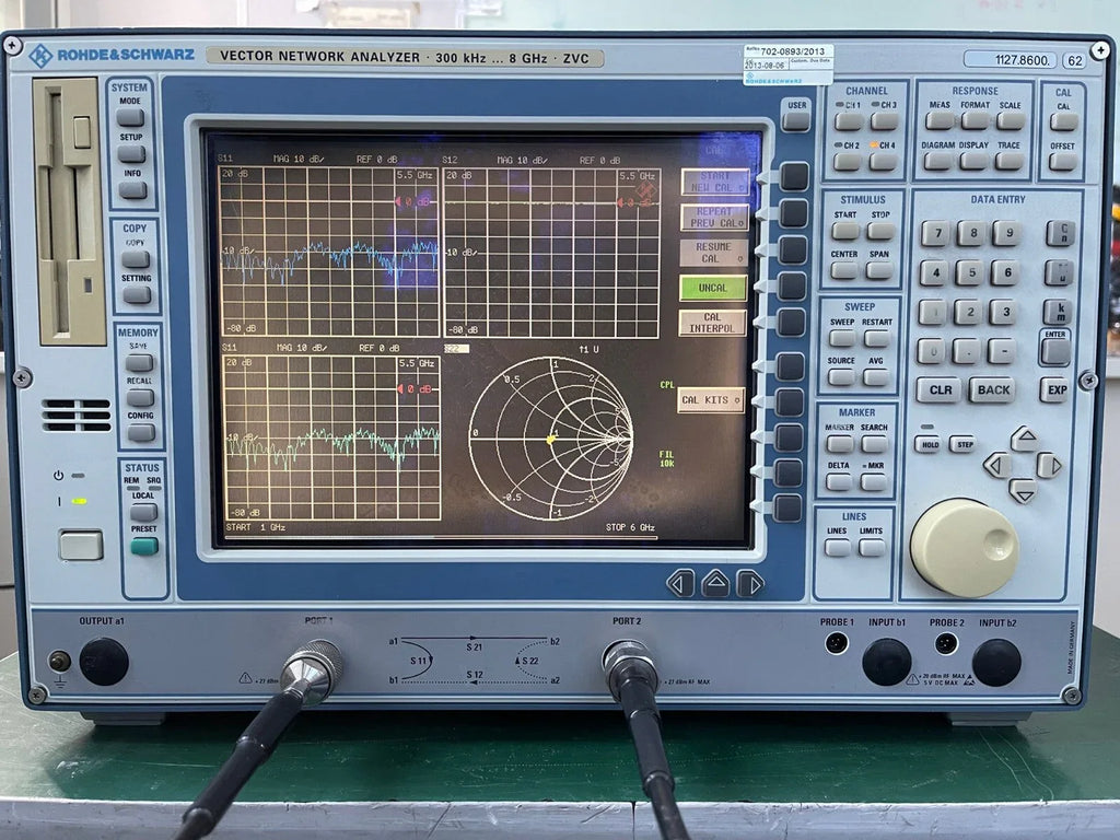 Vector Network Analyzer 300 kHz to 8 GHz Frequency Range - ZYYKZ Test Equipment