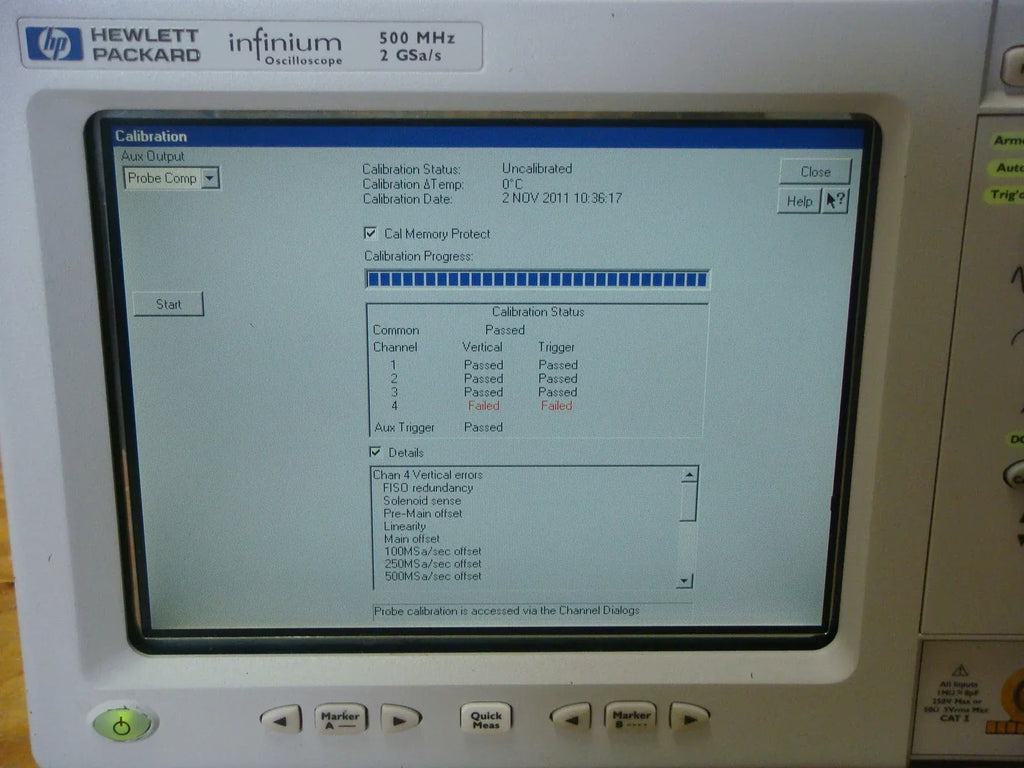 HP 54825A 500 MHz Digital Oscilloscope with 2 Channels - ZYYKZ Test Equipment