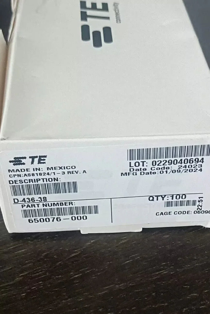 TE Connectivity D-436-38 High-Performance Electrical Connector - ZYYKZ Test Equipment