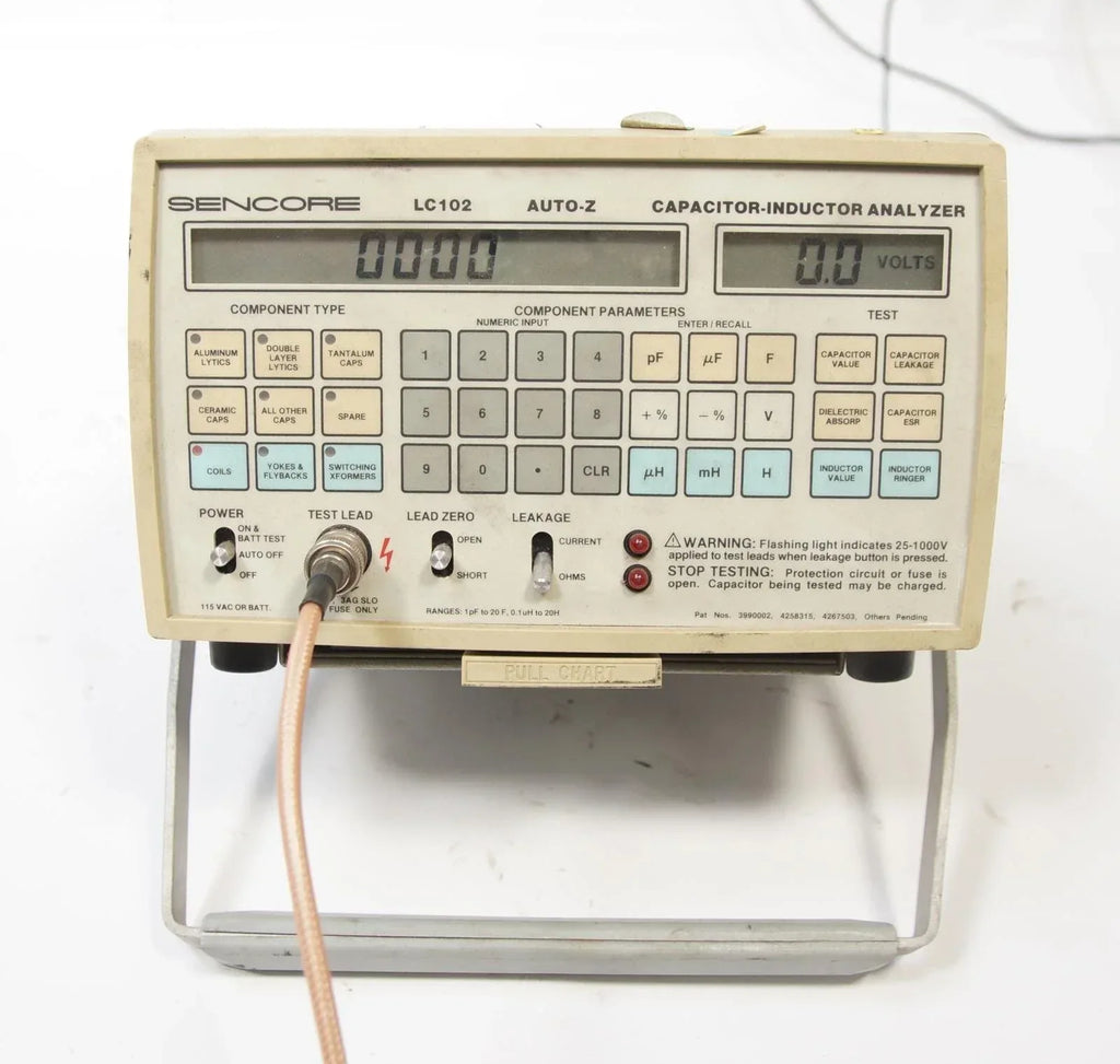 Sencore LC102 Capacitor and Inductor Analyzer - AS-IS Unit - ZYYKZ Test Equipment