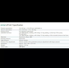 Load image into Gallery viewer, LR-Cal LPP 60-T Pneumatic Pressure Comparison Test Pump - Up to 870 PSI