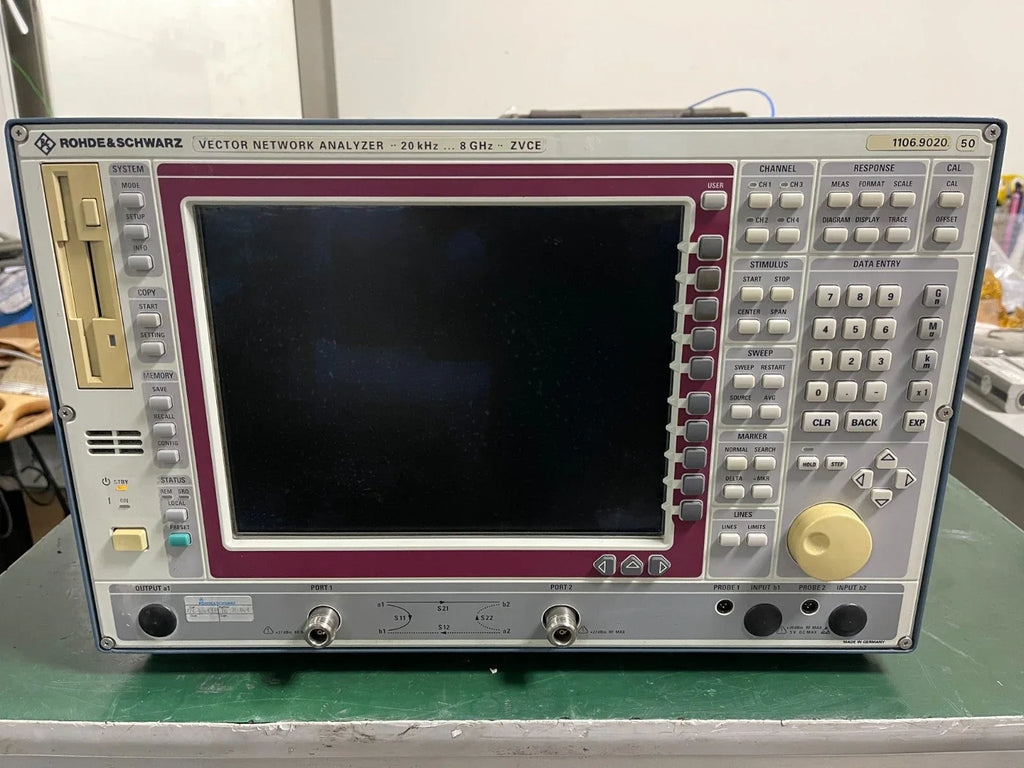 Rohde & Schwarz ZVCE Vector Network Analyzer 20 kHz - 8 GHz, Dual Port - ZYYKZ Test Equipment