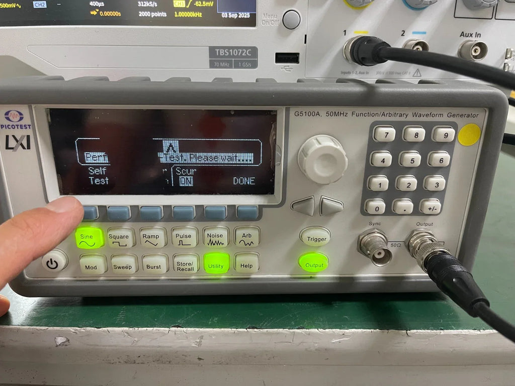 Picotest G5100A 50MHz High-Performance Arbitrary Waveform Generator - ZYYKZ Test Equipment