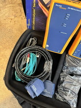 Load image into Gallery viewer, Fluke Networks DTX-1800 CableAnalyzer Cat6/Cat6a Certification Test Set with DTX-PLA002 &amp; DTX-CHA002 Accessories - ZYYKZ Test Equipment