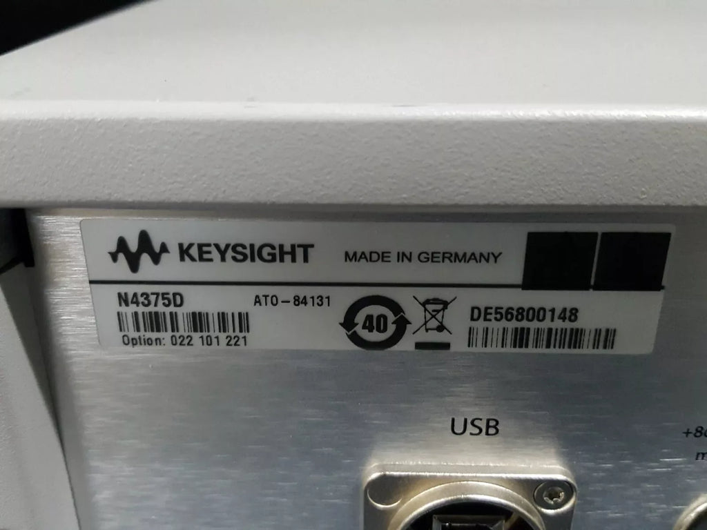 Keysight N4375D Lightwave Component Analyzer with Options 022, 101, 221 - Untested - ZYYKZ Test Equipment