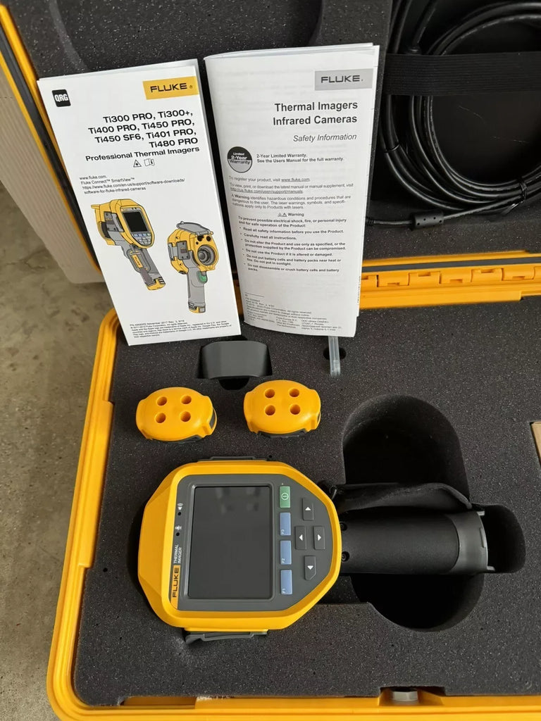 Fluke Ti480 PRO Thermal Imaging Camera 640x480, 60Hz with Dual Batteries & Charger - ZYYKZ Test Equipment