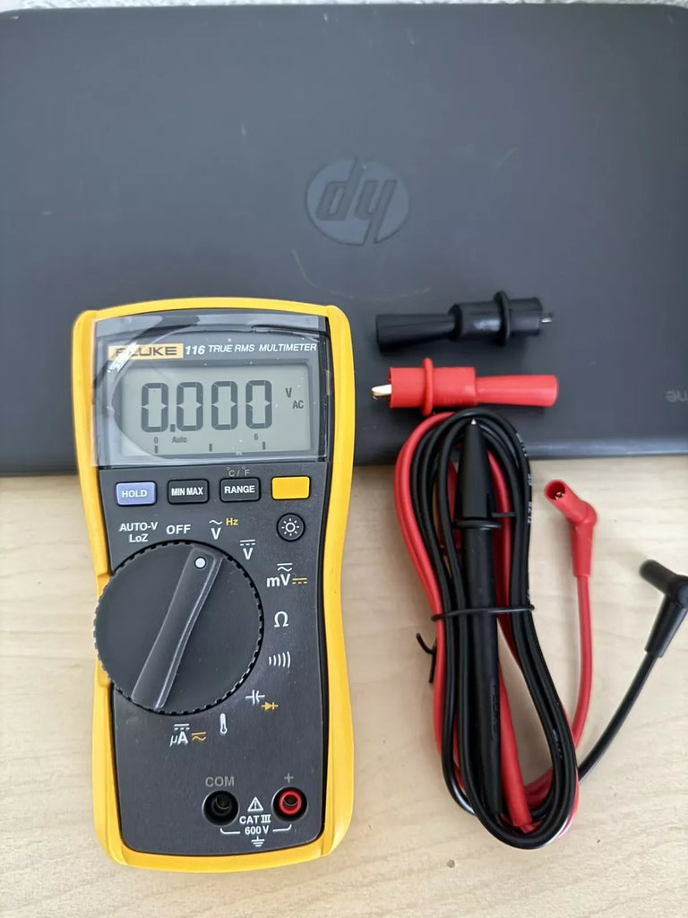 Fluke 116 True RMS Digital Multimeter with Test Leads - Precision HVAC & Electrical Measurement - ZYYKZ Test Equipment