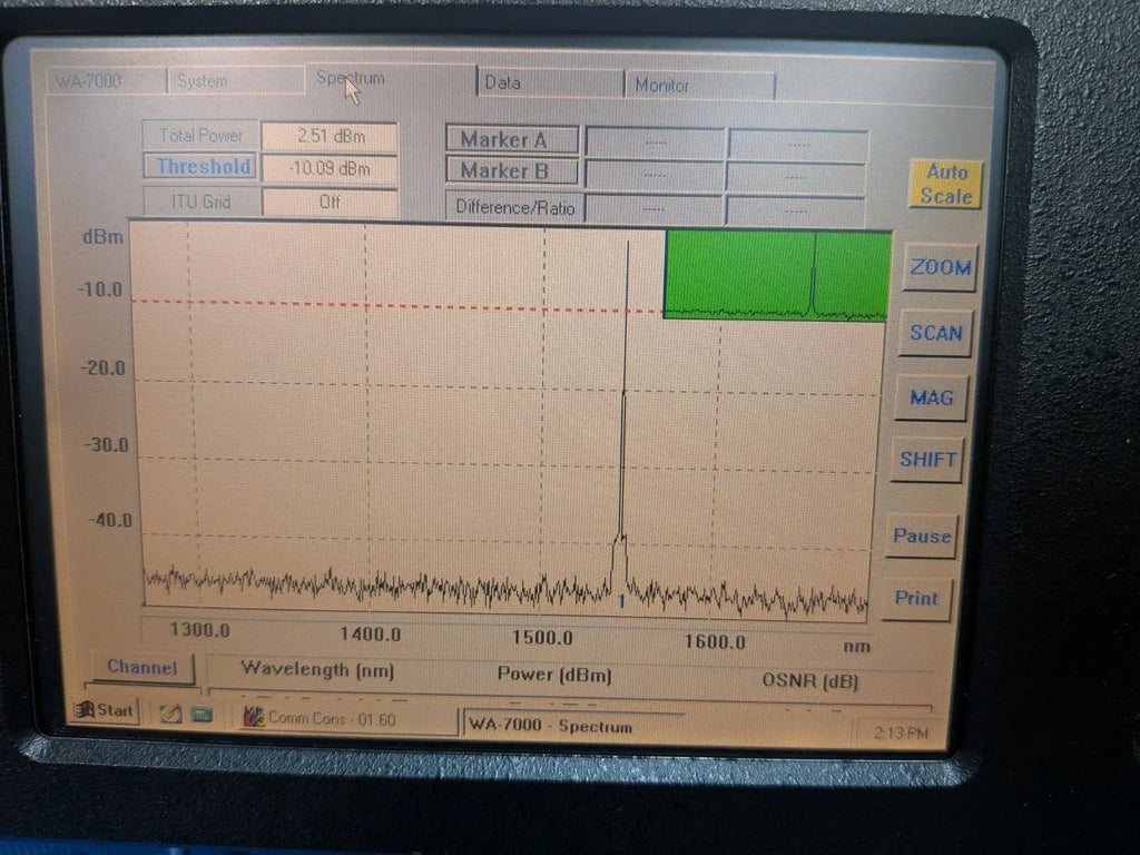 Burleigh WA-7000 Multiline Wavemeter for Precise Wavelength Measurement - ZYYKZ Test Equipment