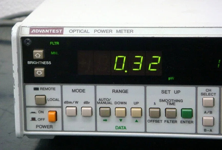 ADVANTEST Q8214A Optical Power Meter - High Precision Fiber Optic Tester - ZYYKZ Test Equipment