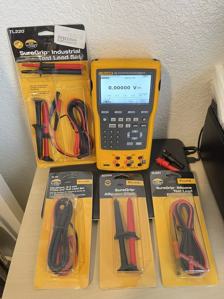 Fluke 753 Multifunction Documenting Process Calibrator with Advanced Accessories - ZYYKZ Test Equipment