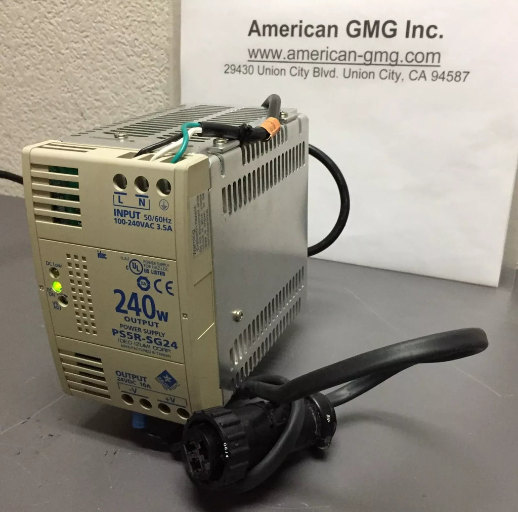 IDEC PS5R-SG24 AC-DC Power Supply 240W 100-240V Input with Cables - ZYYKZ Test Equipment