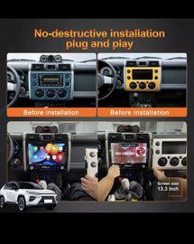Toyota FJ Cruiser 2-DIN Android Car Stereo Receiver with Touchscreen - ZYYKZ Test Equipment