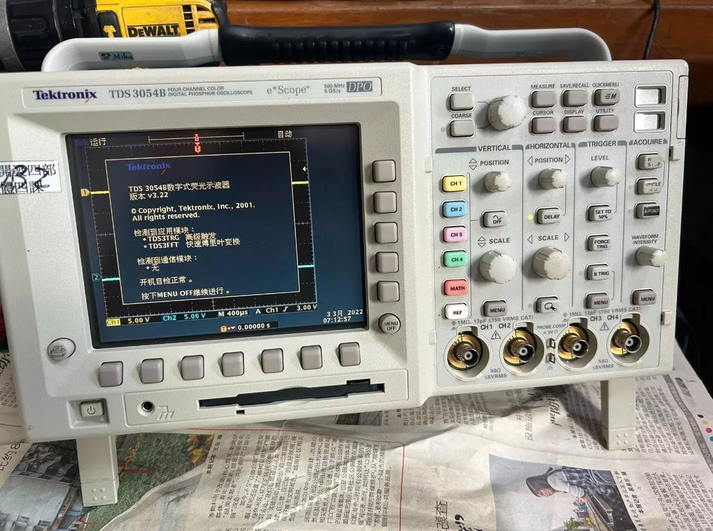 Tektronix TDS3054B 4-Channel Digital Phosphor Oscilloscope - 500MHz, 5GSa/s