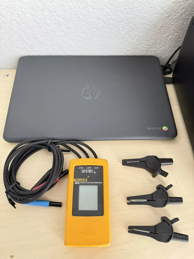 Fluke 9040 Digital Phase Rotation Indicator Meter with Accurate Phase Detection - ZYYKZ Test Equipment