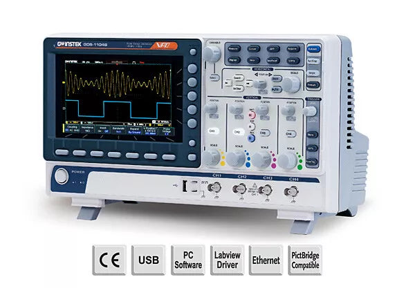 GW Instek GDS-1104B Digital Storage Oscilloscope - 100MHz, 4 Channel