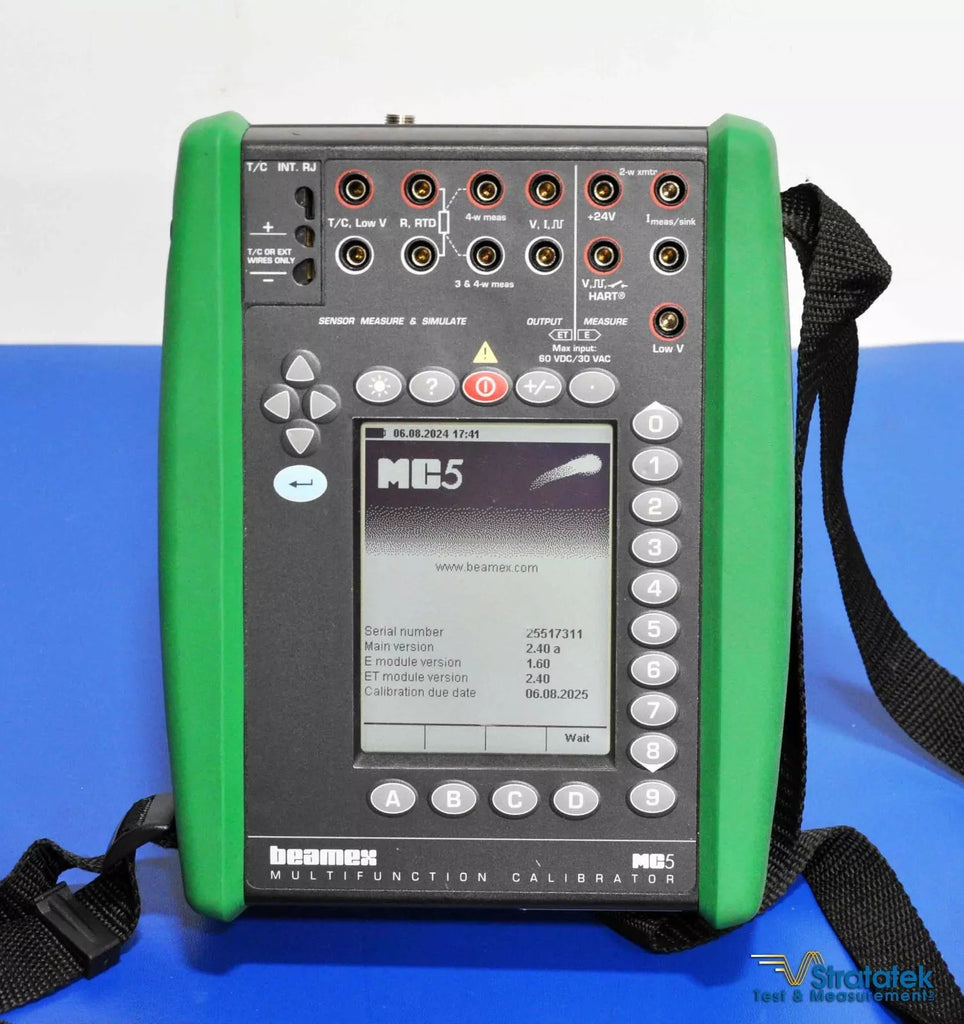 Beamex MC5 Multifunction Process Calibrator with Fluke Leads - NIST Calibrated