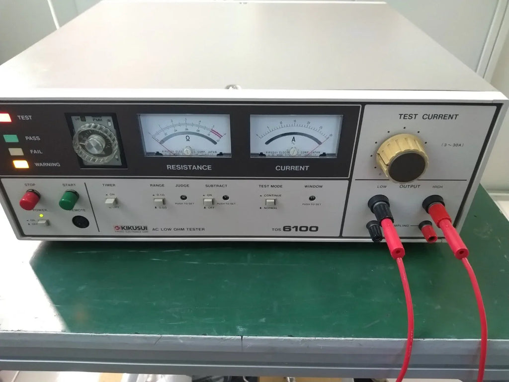 KIKUSUI TOS6100 AC Low Ohm Tester – Precision Low Resistance Measurement - ZYYKZ Test Equipment