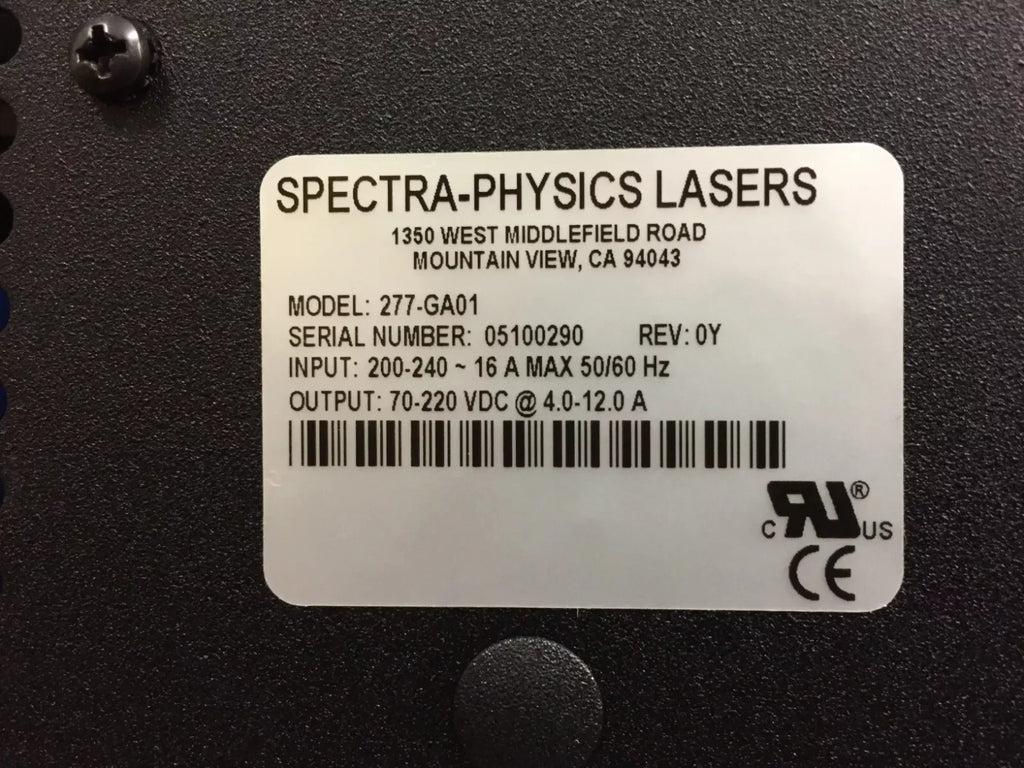 Spectra Physics 277-GA01 High-Stability Laser Power Supply - ZYYKZ Test Equipment