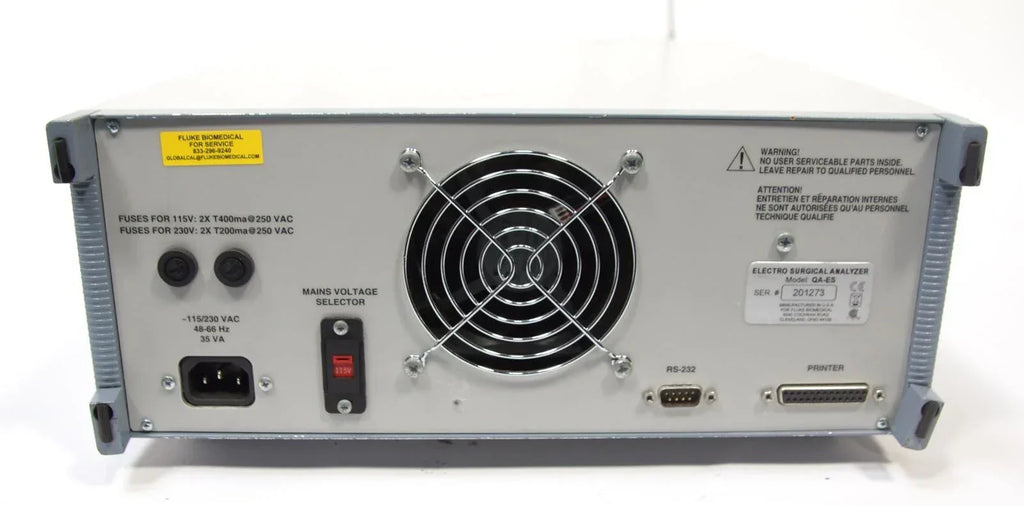 Fluke Biomedical QA-ESⅡ Electrosurgery Analyzer for Surgical Device Testing - ZYYKZ Test Equipment