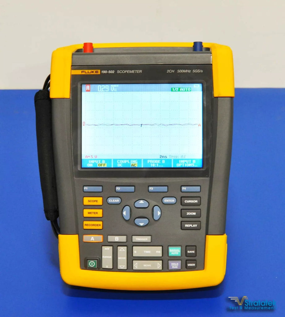 Fluke 190-502 500MHz 2-Channel Scopemeter with 5GS/s Sampling Rate - NIST Calibrated