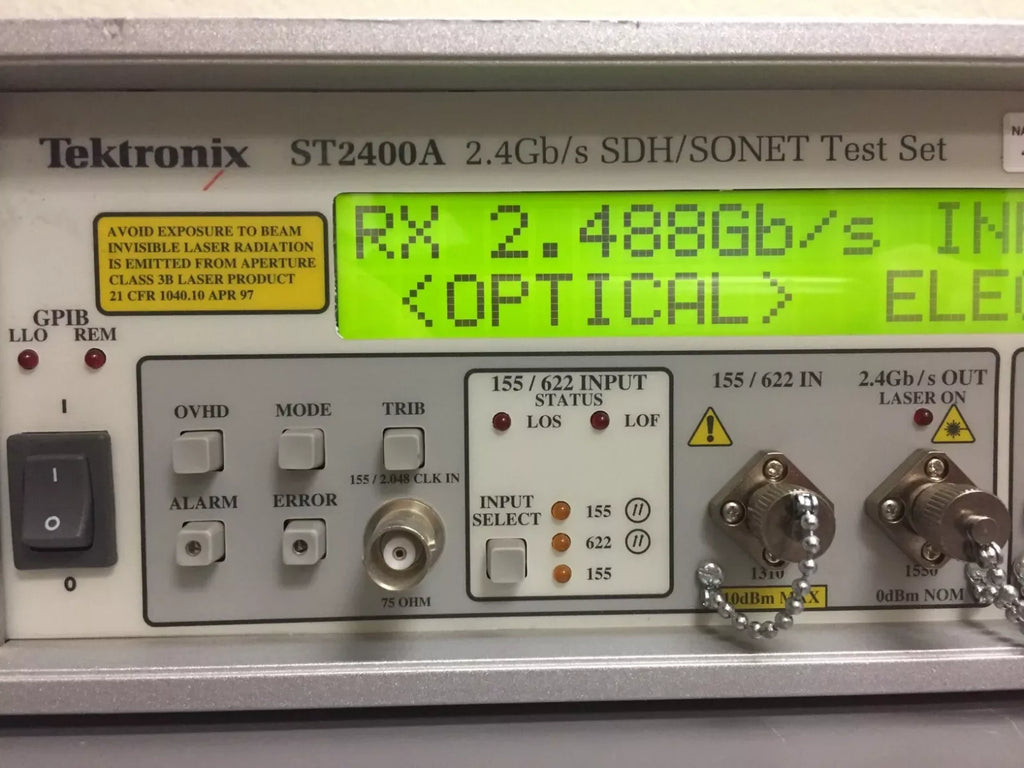 Tektronix ST2400A 2.4Gbps SDH/SONET High-Speed Test Set Receiver - ZYYKZ Test Equipment