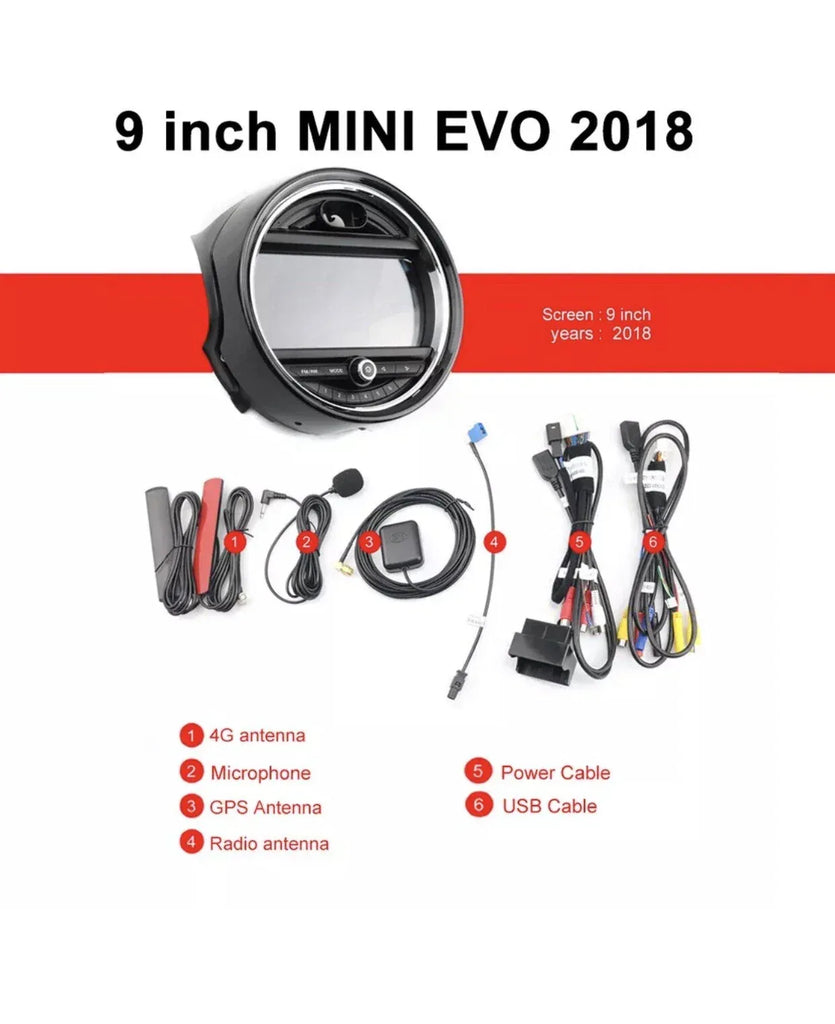 BMW Mini Cooper EVO 2018 Android 11 Multimedia Player with Apple CarPlay - ZYYKZ Test Equipment