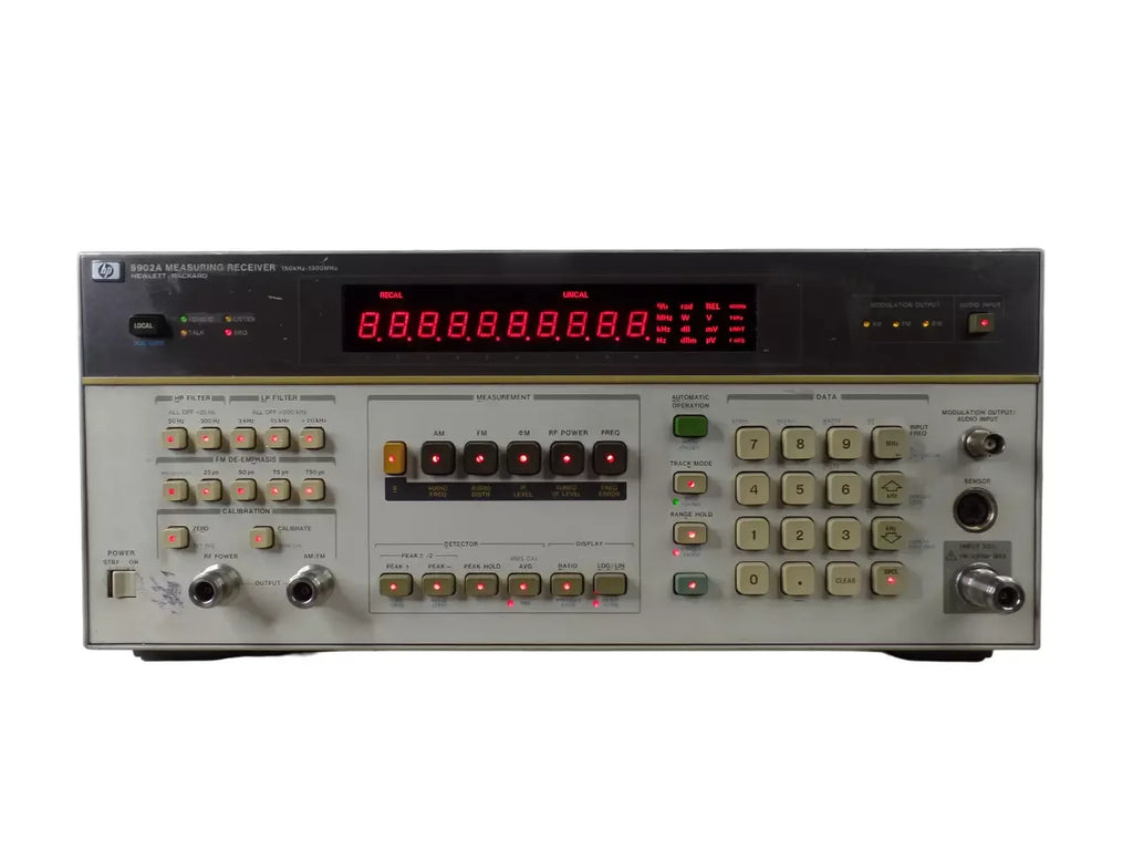 Hewlett Packard HP 8902A Measuring Receiver 150 kHz - 1300 MHz - ZYYKZ Test Equipment
