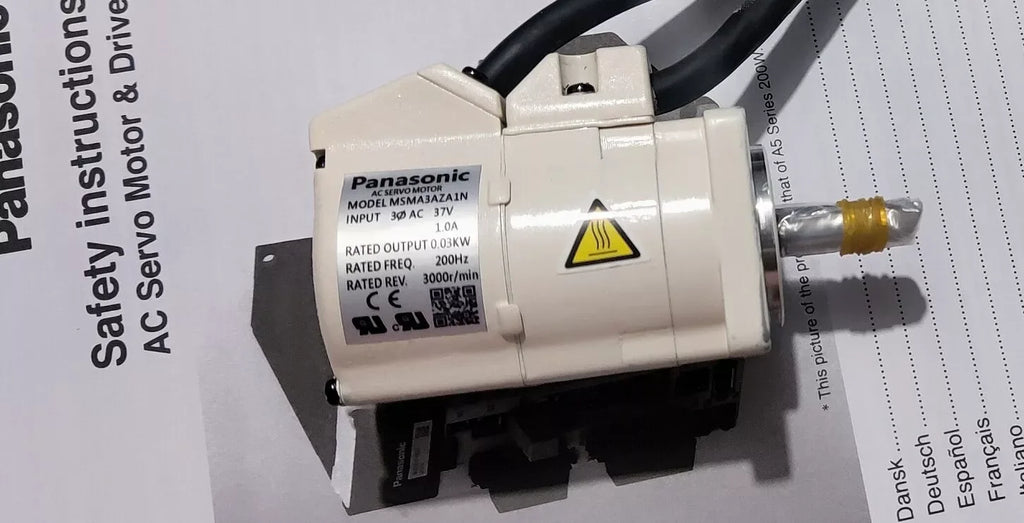 Panasonic MSMA3AZA1N AC Servo Motor - High Performance, Factory Sealed - ZYYKZ Test Equipment