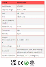 Load image into Gallery viewer, UNI-T UTS3084T 8.4GHz Performance Spectrum Analyzer with Tracking Generator