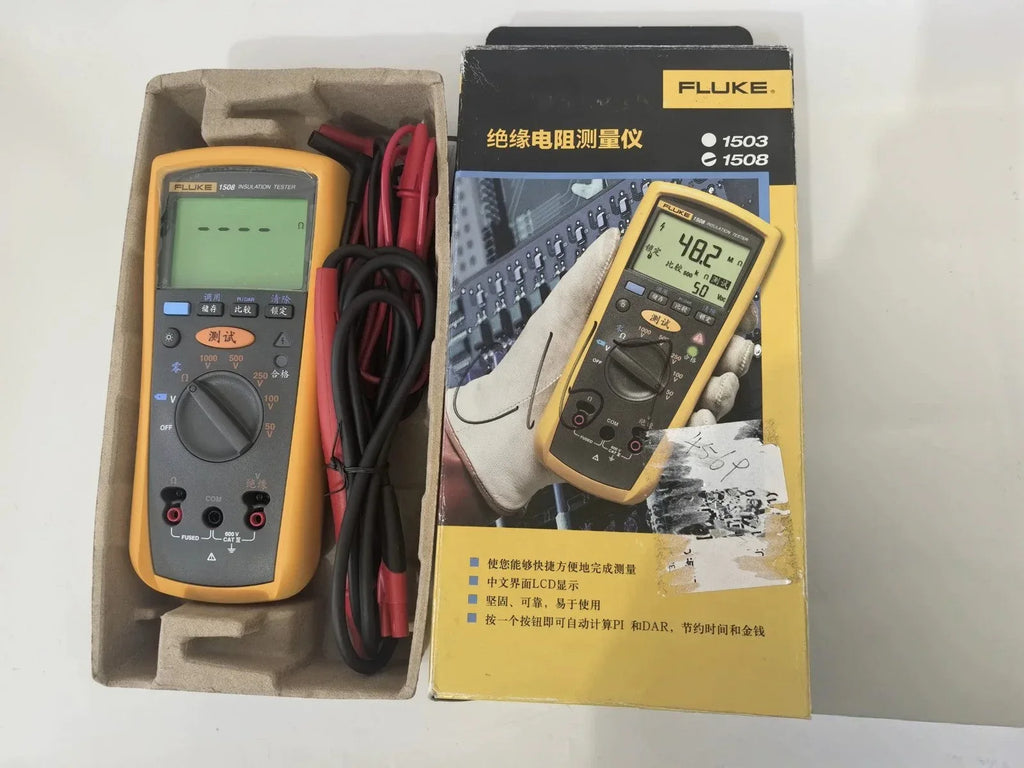 Fluke 1508 Insulation Resistance Tester with 1000V Test Voltage - ZYYKZ Test Equipment