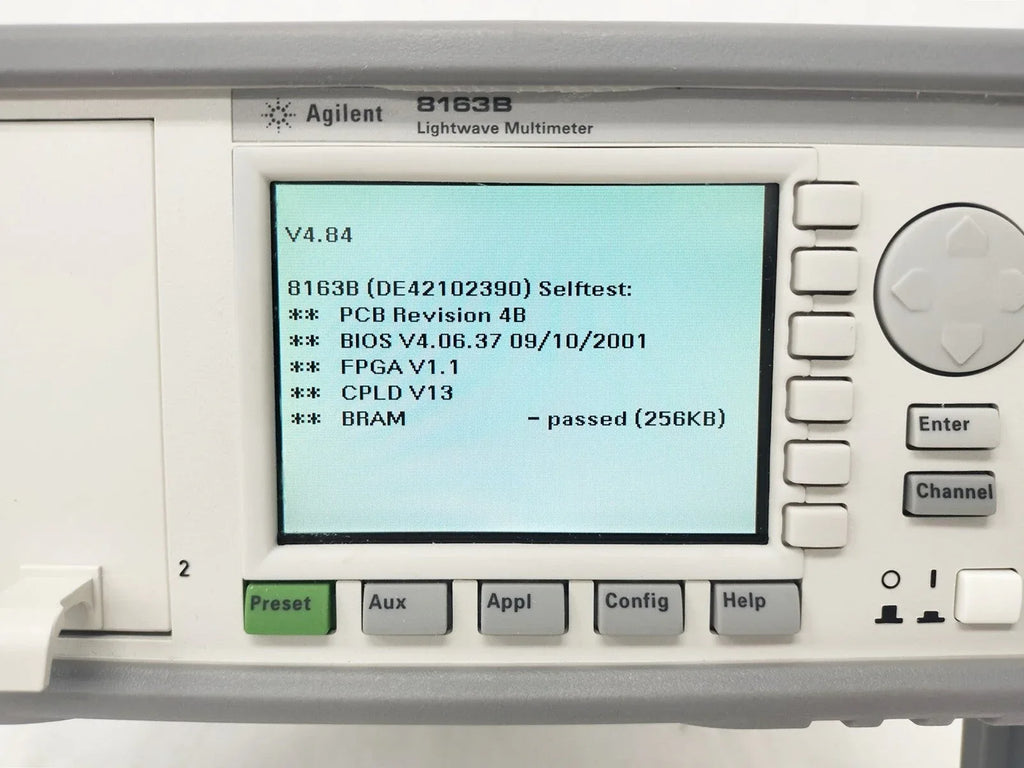 Agilent 8163B Lightwave Multimeter for Optical Power and Voltage Measurement - ZYYKZ Test Equipment