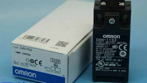 Omron D4N-1132 Industrial Limit Switch, Durable Mechanical Actuator - ZYYKZ Test Equipment