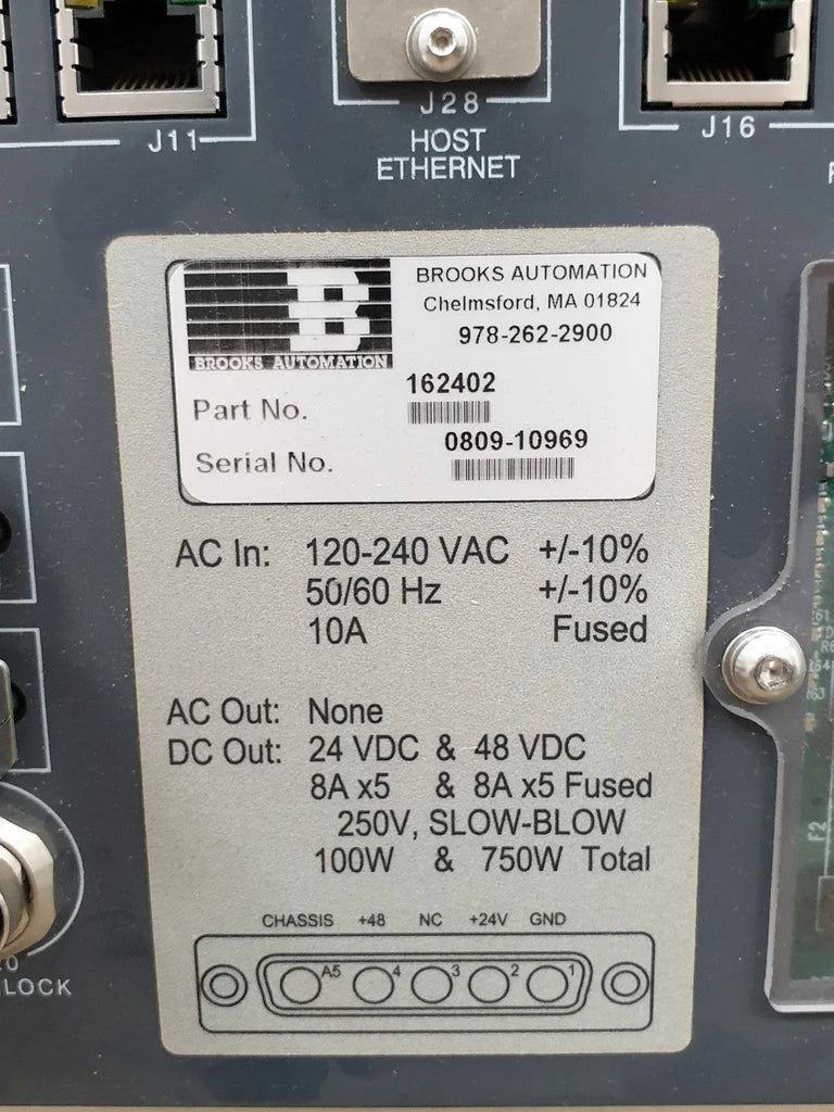 Brooks 162402 Advanced Robot Controller for Industrial Automation - ZYYKZ Test Equipment