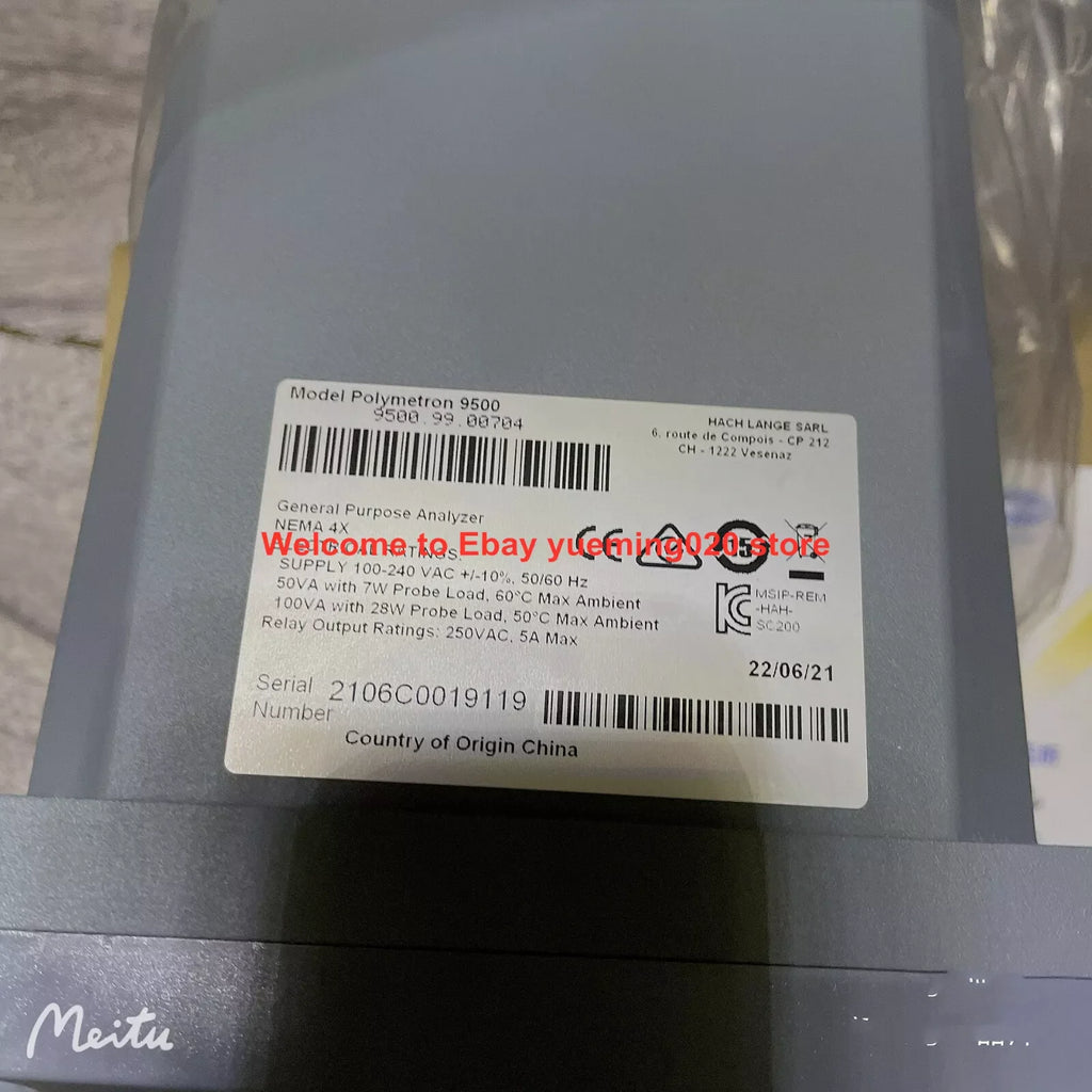 HACH Polymetron 9500 Controller - Model 9500.99.00704