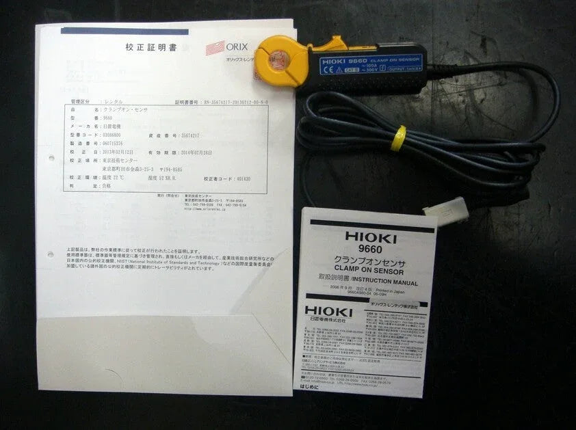 Hioki 9660 Clump Sensor with BNC Male Connector - ZYYKZ Test Equipment