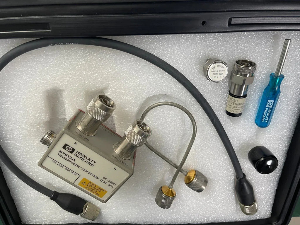 Agilent 87512A 50 Ohm Transmission/Reflection Test Kit DC to 2 GHz with Case - ZYYKZ Test Equipment