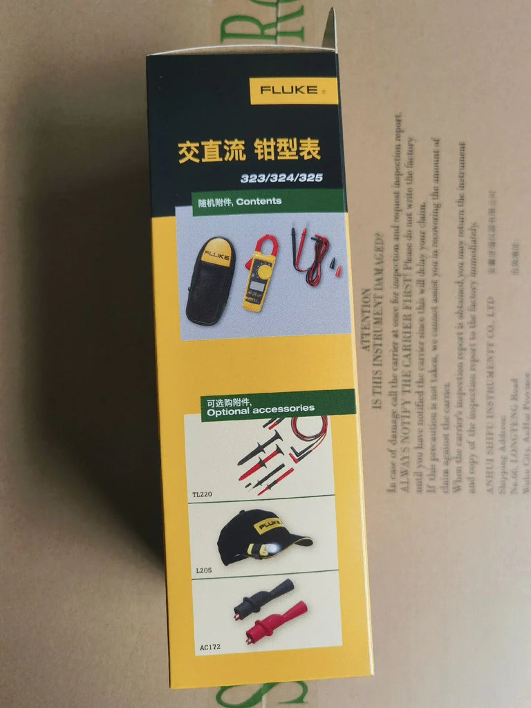 Fluke 323 True RMS Digital Clamp Meter Multimeter with 400A AC Current - ZYYKZ Test Equipment