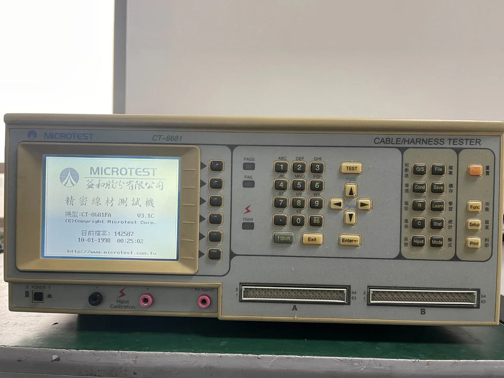 Microtest CT-8681 Advanced Cable and Harness Tester - ZYYKZ Test Equipment
