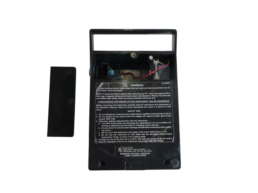 Simpson 260 Series 6XLM Analog Multimeter with Rugged Case - ZYYKZ Test Equipment