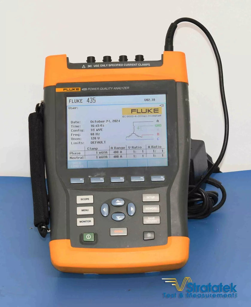 Fluke 435 Power Quality Analyzer with 400A i400 Current Probes - NIST Calibrated