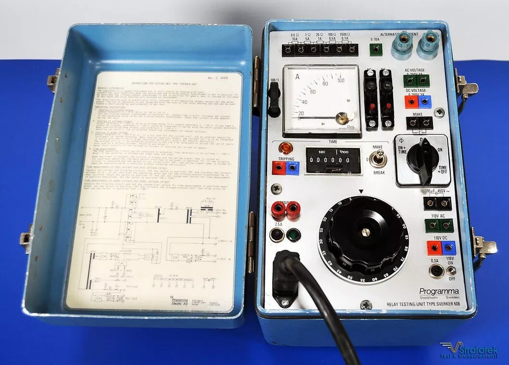 Programma SVERKER 608 Relay Test Set - 10A/100A ACV/DCV, NIST Calibrated, 220V Input