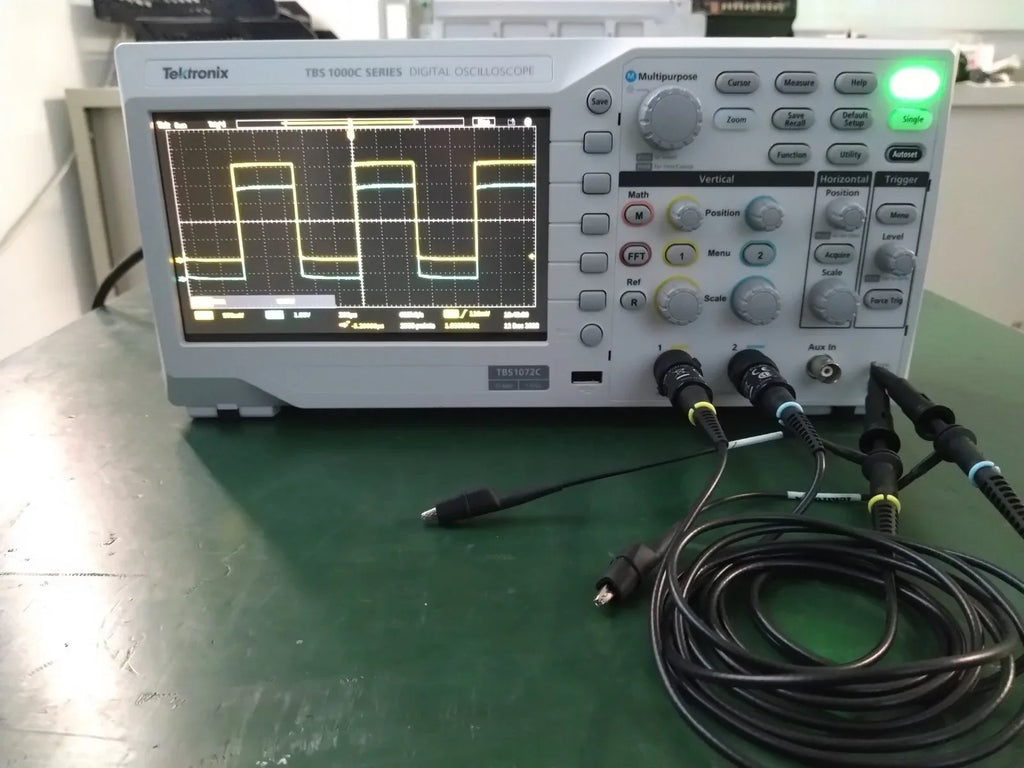 Tektronix TBS1072C Digital Oscilloscope with Optional TPP0100 Probes - ZYYKZ Test Equipment