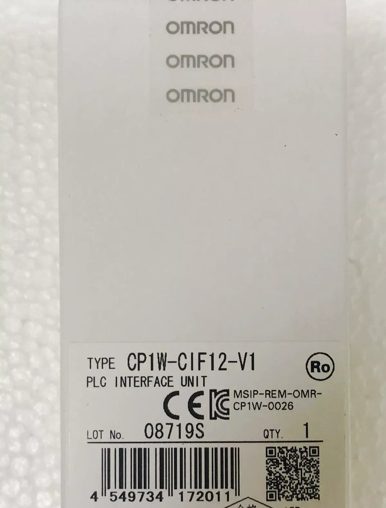 Omron CP1W-CIF12-V1 PLC Interface Unit for CP1 Series Controllers - ZYYKZ Test Equipment