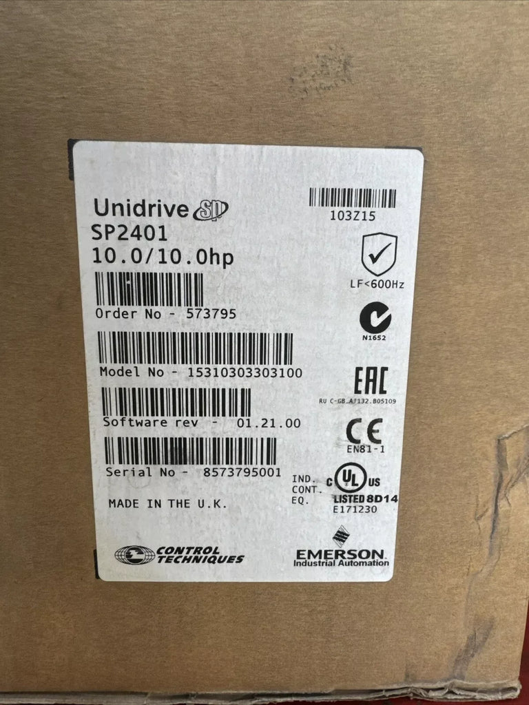 Control Techniques SP2401 Unidrive Servo Drive - ZYYKZ Test Equipment