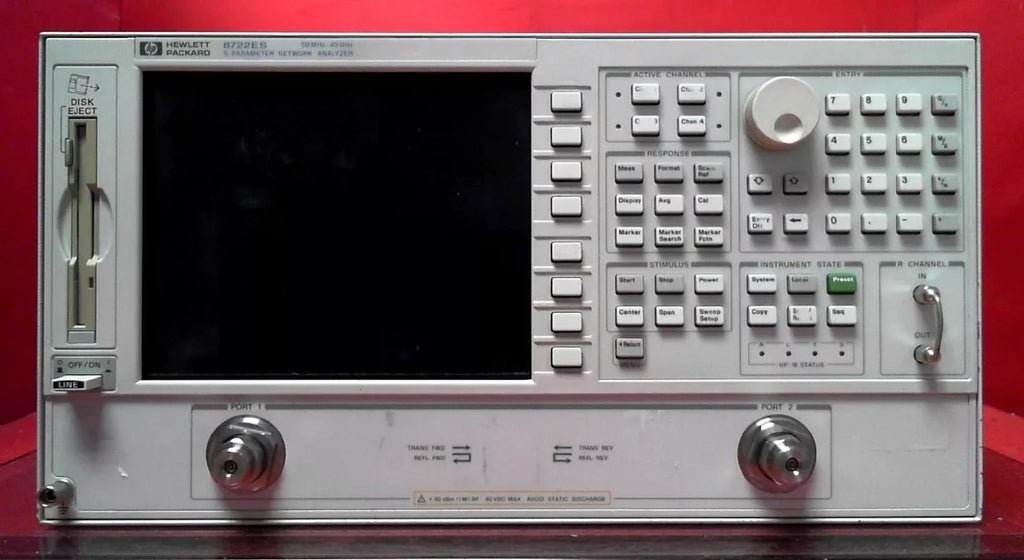 Agilent 8722ES Vector Network Analyzer with Option 089 - ZYYKZ Test Equipment