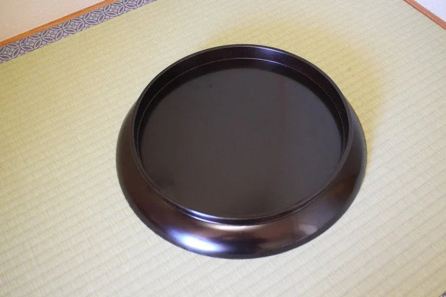 Antique Japanese Lacquer Plate - Traditional Handcrafted Decor - ZYYKZ Test Equipment