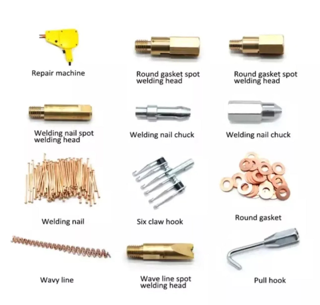 Handheld Spot Welder Dent Puller Stud Welder Tool Kit for Car Body Repair - ZYYKZ Test Equipment